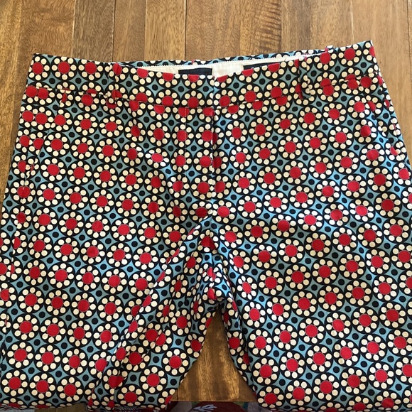 NWT NEVER WORN J. Crew Collection Kaleidoscope cafe capri pants, size 8 - Picture 4 of 7